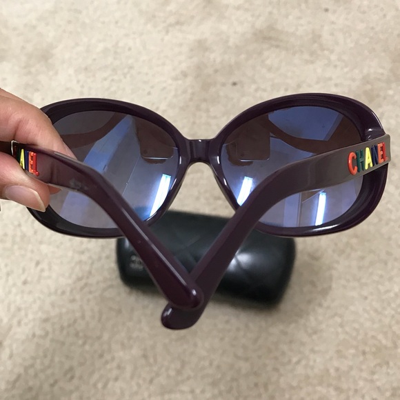 💯 Authentic CHANEL printed colorful sunglasses - Picture 3 of 8